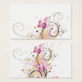 Grungy orchids Profile Card (Front & Back)