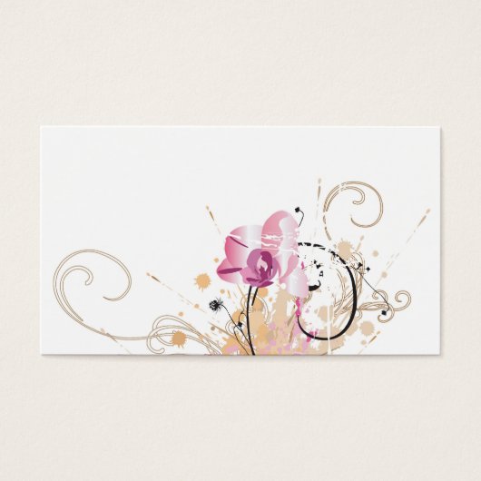 Grungy orchids Profile Card (Front)