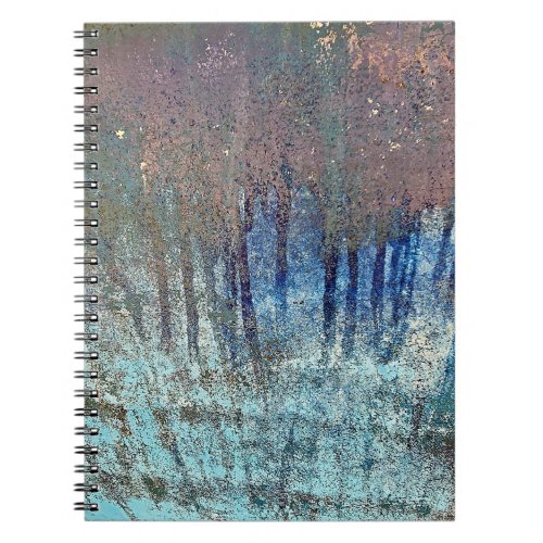 Grungy Paint Streak Abstract Notebook