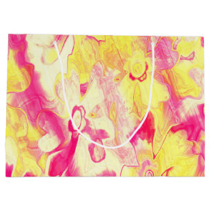 Grungy-Painted-Florals-12- Large Gift Bag