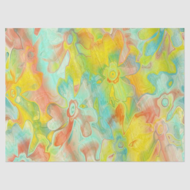 Grungy-Painted-Florals-6- Tissue Paper (Front)