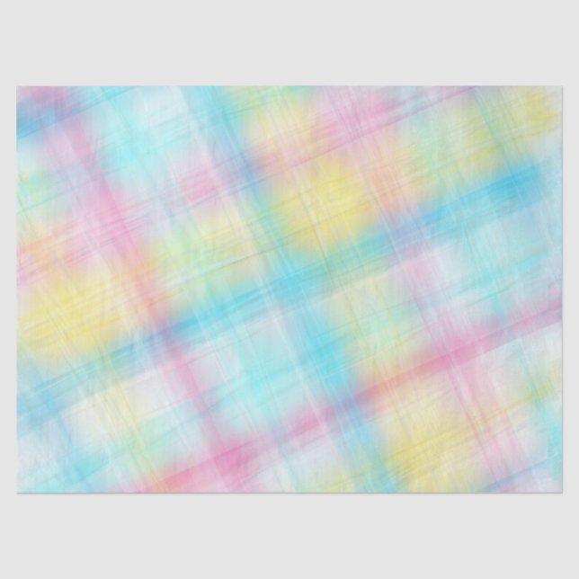 Grungy-Painted-Plaid-1- Tissue Paper (Front)