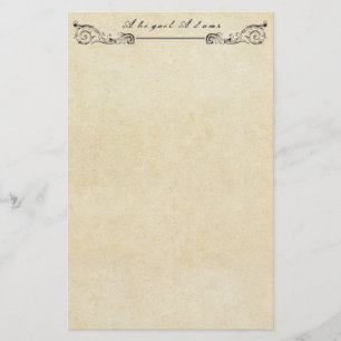 Grungy Parchment Paper Vintage Personalized