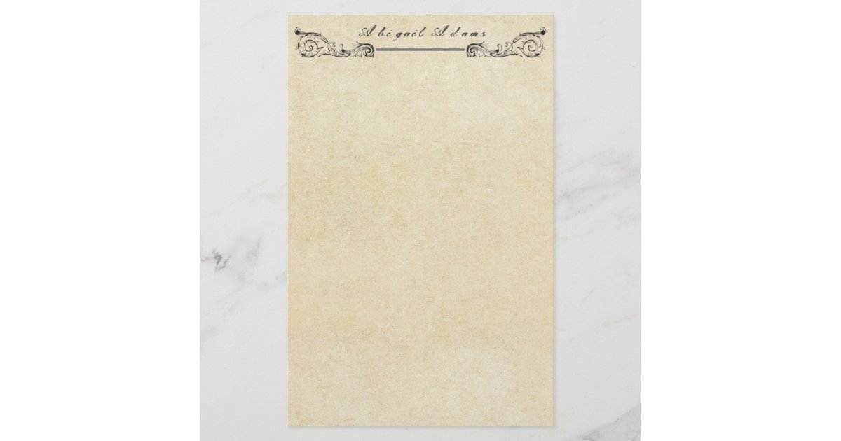 Parchment text with antique writing, old paper mouse pad