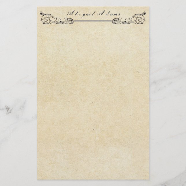 Grungy Parchment Paper Vintage Personalized (Front)