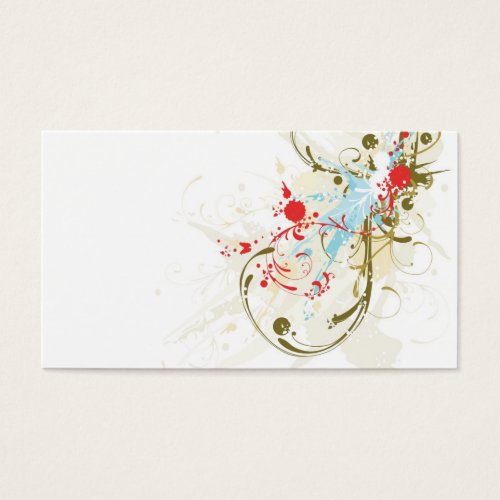 Grungy Profile Card Business Card Template