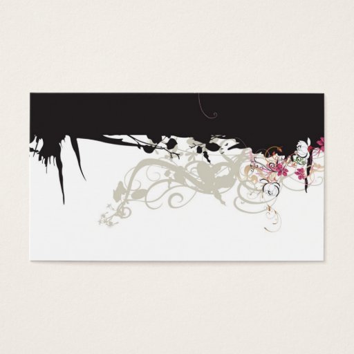 Customizable Grungy Profile Card Business Card