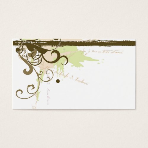 Grungy Profile Card Business Card Template