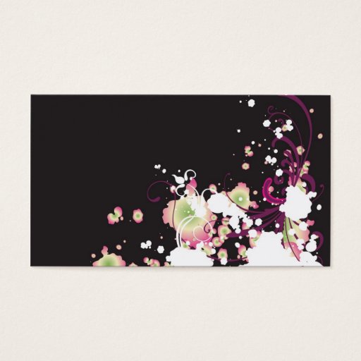 Customizable Grungy Profile Card Business Cards