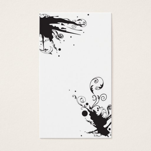 Customizable Grungy Profile Card Business Card Template