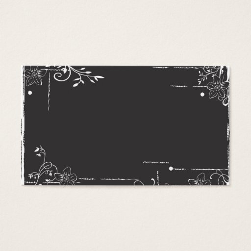 Customizable Grungy Profile Card Business Cards