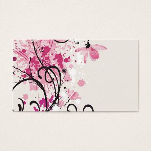 Grungy Profile Card Business Cards