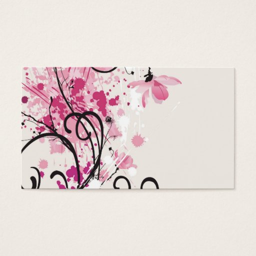 Customizable Grungy Profile Card Business Cards