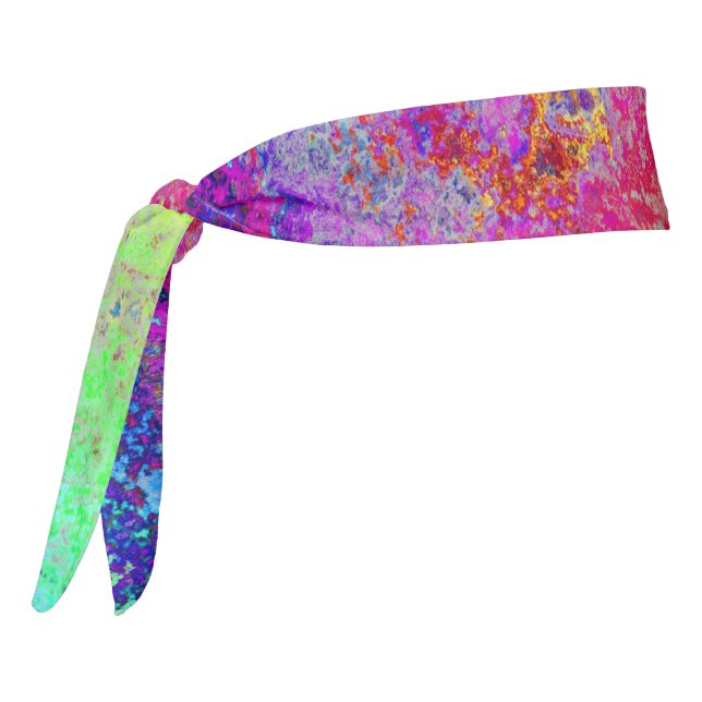 Grungy Rainbow  Tie Headband (Rotate 270)