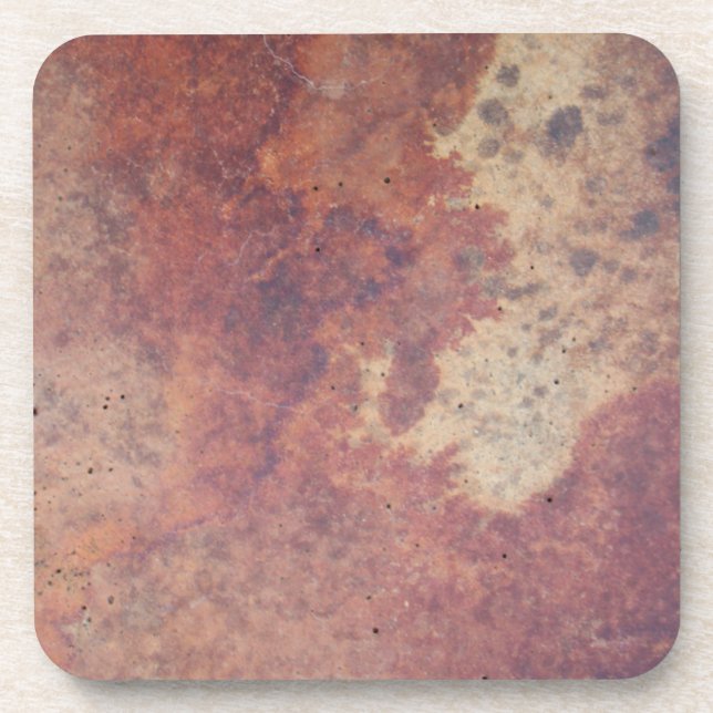 Grungy Red 2 Beverage Coaster (Front)