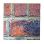 Grungy Red Brick Wall Tile at Zazzle