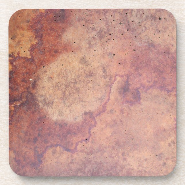 Grungy Red Drink Coaster (Front)
