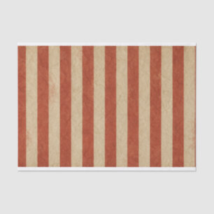 Grungy Red Stripes (Vertical) Tissue Paper