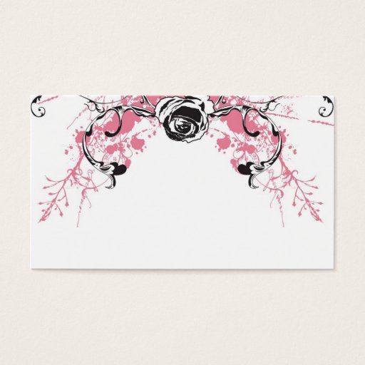 Customizable Grungy rose Profile Card Business Card Template