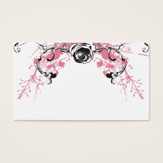Grungy rose Profile Card (Front)