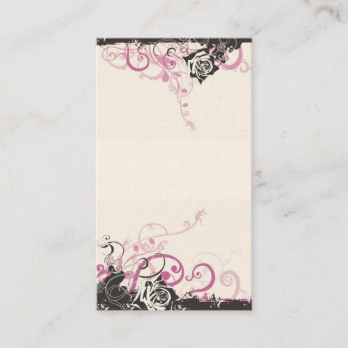 Grungy roses Business Card