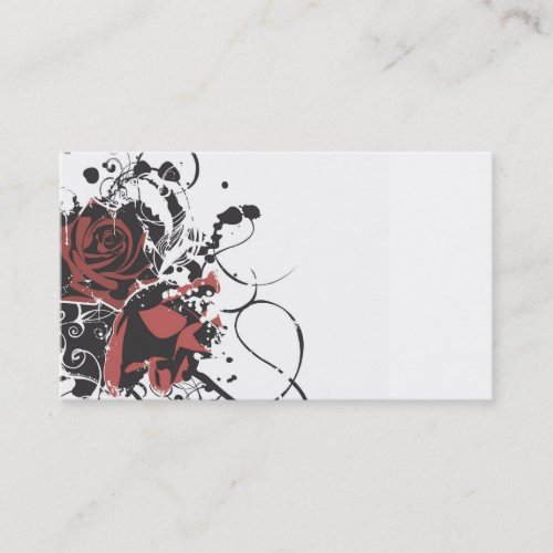 Grungy roses Business Card