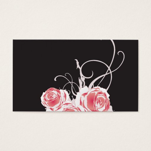 Customizable Grungy roses Profile Card Business Card Templates
