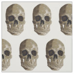 Grungy Skull Halloween Fabric