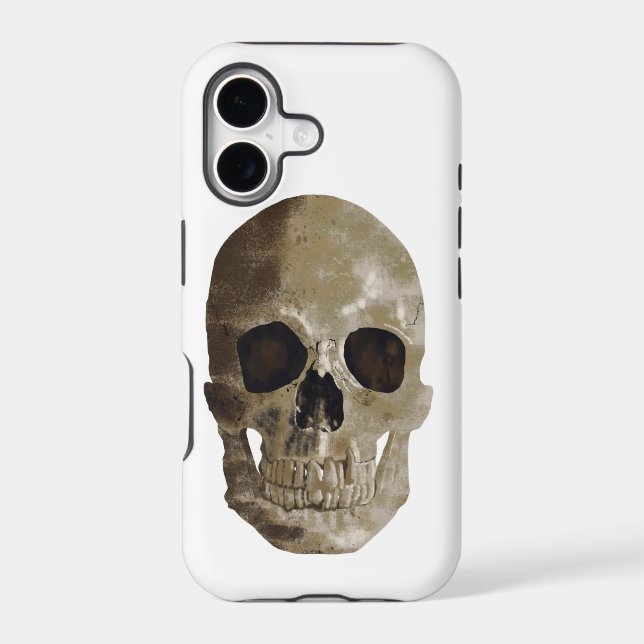 Grungy Skull Iphone Case (Back)