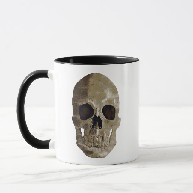 Grungy Skull Mug (Left)