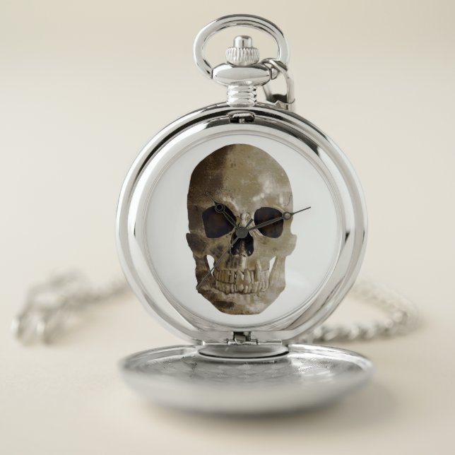 Grungy Skull Pocket Watch (Inside)