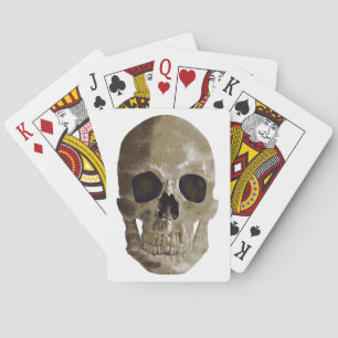 Grungy Skull Poker Cards