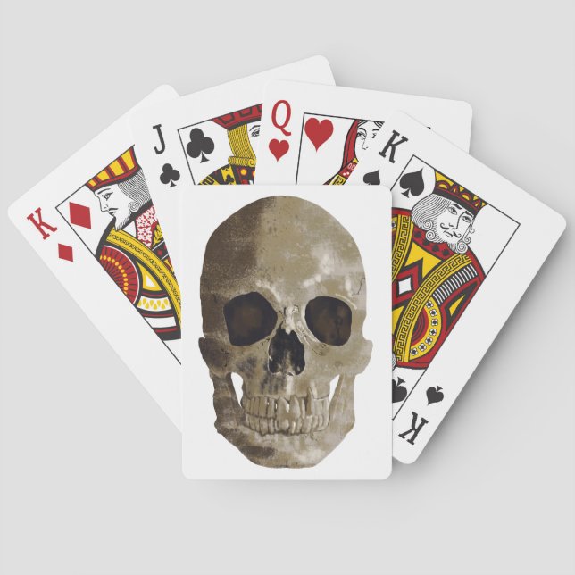 Grungy Skull Poker Cards (Back)