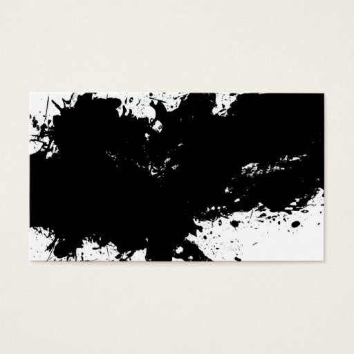 Customizable Grungy Splattered Ink Background Business Cards