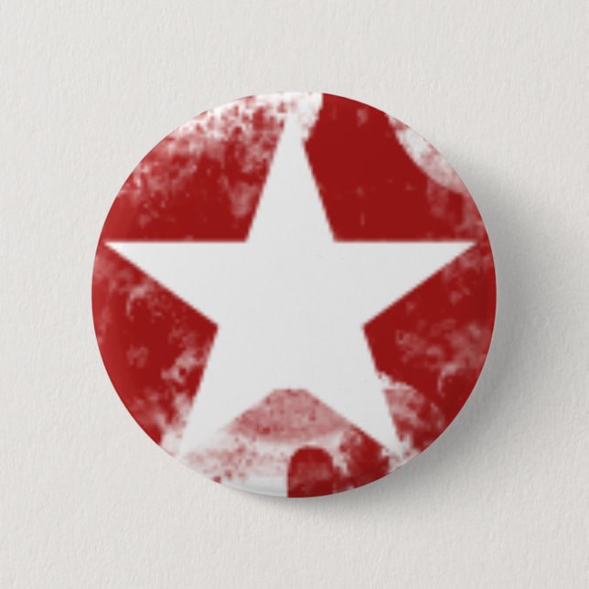 Grungy Star Pinback Button (Front)