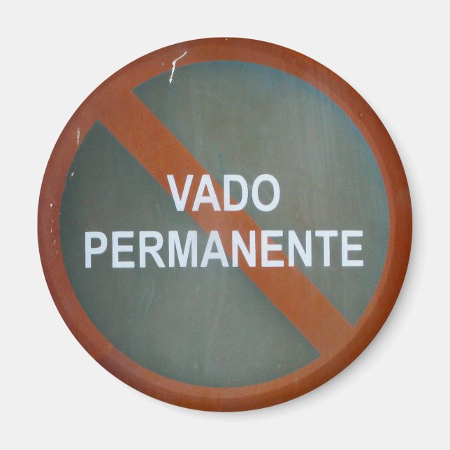 Grungy Street Sign Magnet (Front)