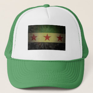 Grungy Syria Flag Trucker Hat