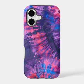 Grungy Textured Purple Pink Blue Tie Dye iPhone 17 Case