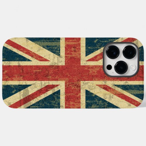 Grungy Union Jack Case_Mate iPhone 14 Pro Max Case