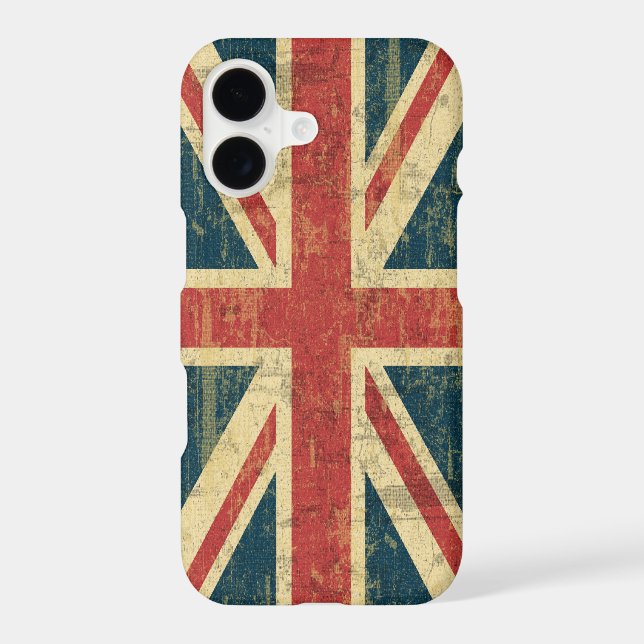 Grungy Union Jack Iphone Case (Back)