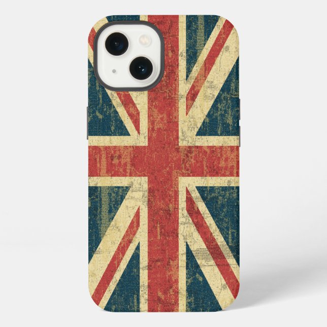 Grungy Union Jack Iphone Case (Back)