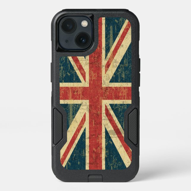 Grungy Union Jack Otterbox iPhone Case (Back)