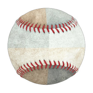grungy watercolor-like graphic abstract baseball