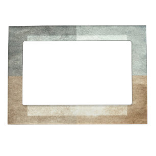 grungy watercolor-like graphic abstract magnetic picture frame