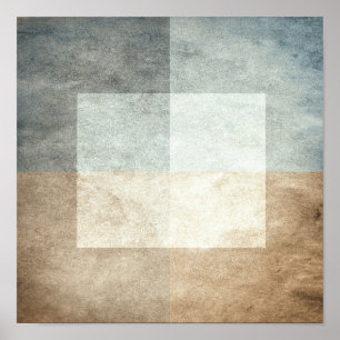 grungy watercolor-like graphic abstract poster
