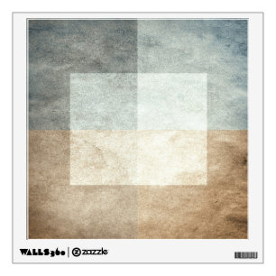 grungy watercolor-like graphic abstract wall decal