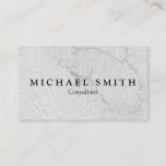 Grungy White Stucco Wall Background Business Card at Zazzle
