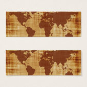 Grungy World Map Textured (Front & Back)