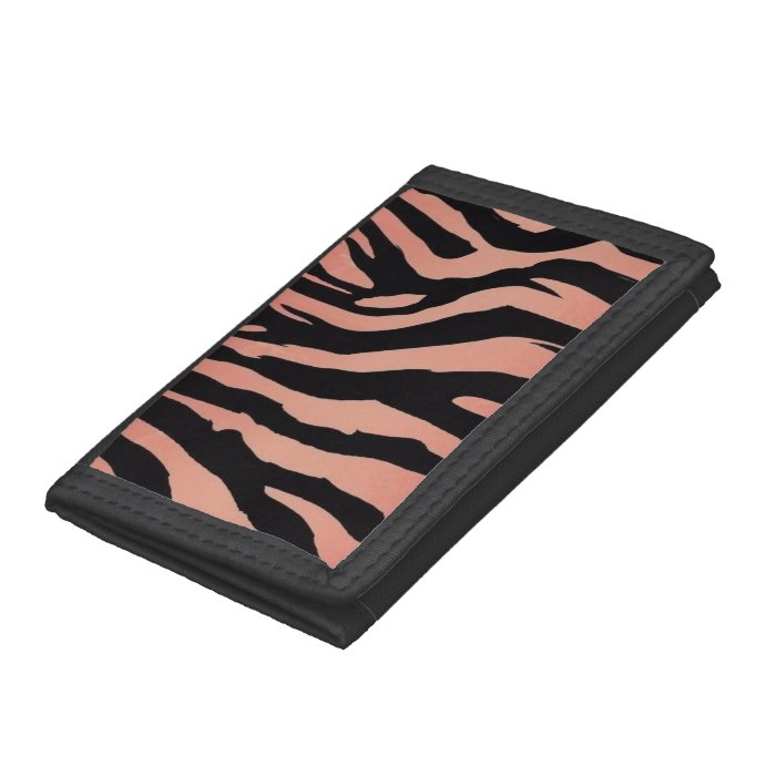 Grungy Zebra Trifold Wallets