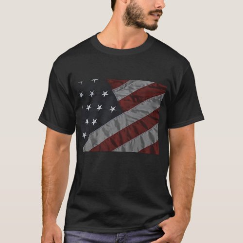 Grunt Style America Patriotic Flag Menâs Shirt 